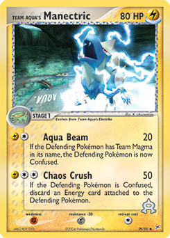 Team Aqua's Manectric #29 Team Aqua's Manectric - Team Magma vs Team Aqua - #29 - Pokemon TCG card