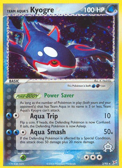 Team Aqua's Kyogre - Team Magma vs Team Aqua - #3 - Pokemon TCG card