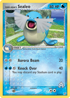 Team Aqua's Sealeo #31 Team Aqua's Sealeo - Team Magma vs Team Aqua - #31 - Pokemon TCG card