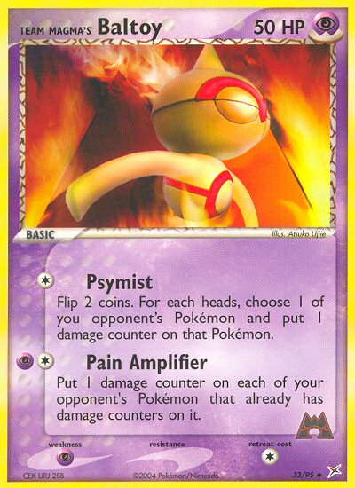Team Magma's Baltoy - Team Magma vs Team Aqua - #32 - Pokemon TCG card