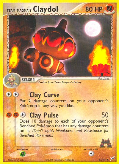 Team Magma's Claydol - Team Magma vs Team Aqua - #33 - Pokemon TCG card