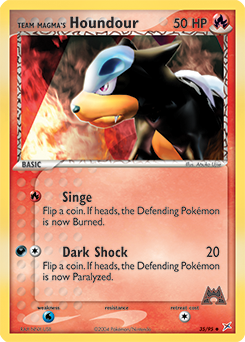 Team Magma's Houndour #35 Team Magma's Houndour - Team Magma vs Team Aqua - #35 - Pokemon TCG card