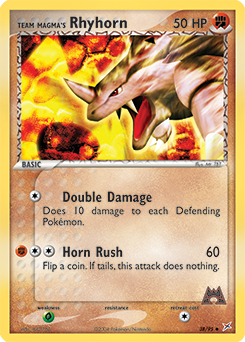 Team Magma's Rhyhorn - Team Magma vs Team Aqua - #38 - Pokemon TCG card