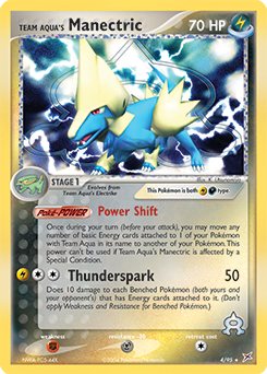 Team Aqua's Manectric #4 Team Aqua's Manectric - Team Magma vs Team Aqua - #4 - Pokemon TCG card