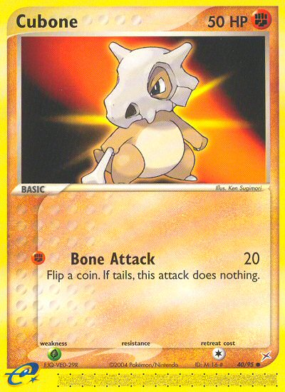 Cubone - Team Magma vs Team Aqua - #40 - Pokemon TCG card