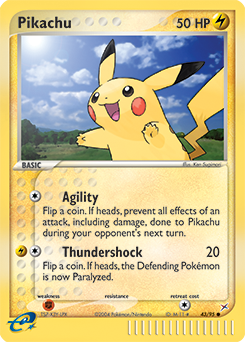 Pikachu #43 Pikachu - Team Magma vs Team Aqua - #43 - Pokemon TCG card