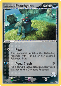 Team Aqua's Poochyena #55 Team Aqua's Poochyena - Team Magma vs Team Aqua - #55 - Pokemon TCG card