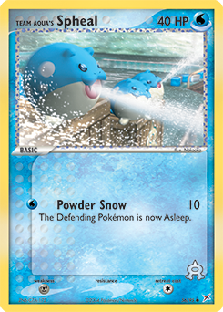 Team Aqua's Spheal - Team Magma vs Team Aqua - #56 - Pokemon TCG card
