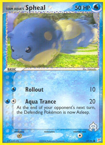 Team Aqua's Spheal - Team Magma vs Team Aqua - #57 - Pokemon TCG card