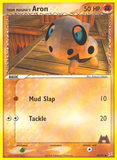 Team Magma's Aron - Team Magma vs Team Aqua - #58 - Pokemon TCG card