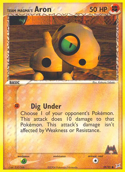 Team Magma's Aron - Team Magma vs Team Aqua - #59 - Pokemon TCG card