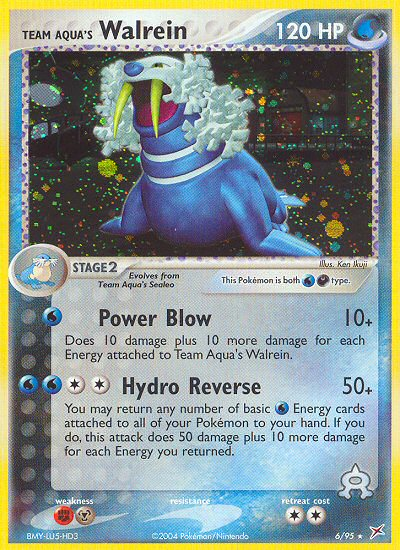 Team Aqua's Walrein - Team Magma vs Team Aqua - #6 - Pokemon TCG card
