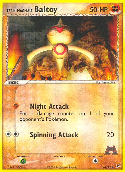 Team Magma's Baltoy - Team Magma vs Team Aqua - #61 - Pokemon TCG card