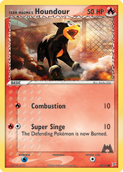 Team Magma's Houndour #62 Team Magma's Houndour - Team Magma vs Team Aqua - #62 - Pokemon TCG card