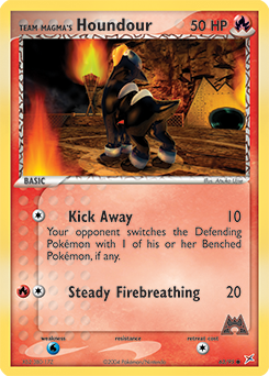 Team Magma's Houndour #63 Team Magma's Houndour - Team Magma vs Team Aqua - #63 - Pokemon TCG card