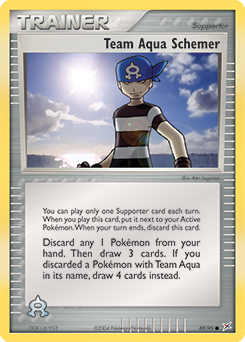 Team Aqua Schemer - Team Magma vs Team Aqua - #69 - Pokemon TCG card
