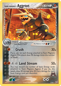 Team Magma's Aggron #7 Team Magma's Aggron - Team Magma vs Team Aqua - #7 - Pokemon TCG card