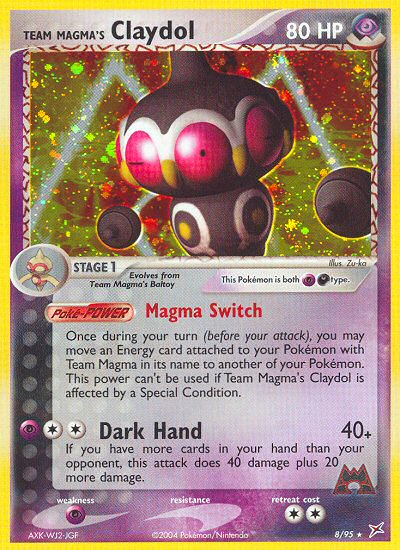 Team Magma's Claydol - Team Magma vs Team Aqua - #8 - Pokemon TCG card