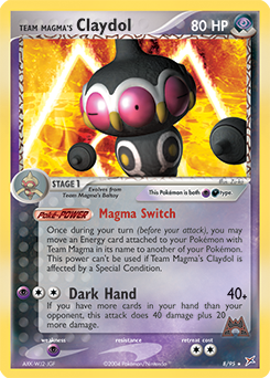 Team Magma's Claydol #8 Team Magma's Claydol - Team Magma vs Team Aqua - #8 - Pokemon TCG card