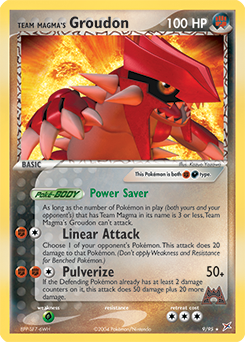 Team Magma's Groudon #9 Team Magma's Groudon - Team Magma vs Team Aqua - #9 - Pokemon TCG card