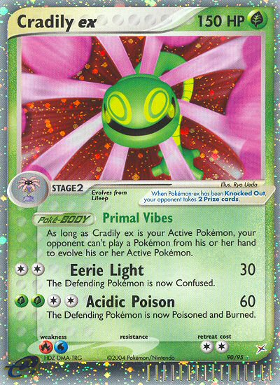 Cradily ex - Team Magma vs Team Aqua - #90 - Pokemon TCG card