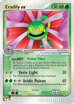 Cradily ex - Team Magma vs Team Aqua - #90 - Pokemon TCG card