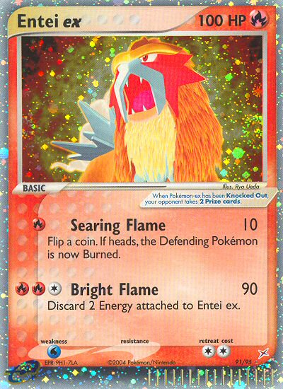 Entei ex - Team Magma vs Team Aqua - #91 - Pokemon TCG card