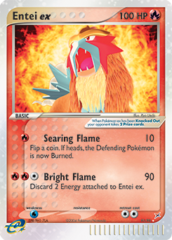 Entei ex #91 Entei ex - Team Magma vs Team Aqua - #91 - Pokemon TCG card