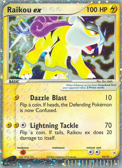 Raikou ex - Team Magma vs Team Aqua - #92 - Pokemon TCG card