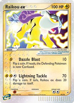 Raikou ex #92 Raikou ex - Team Magma vs Team Aqua - #92 - Pokemon TCG card