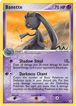 Banette #1 Banette - Hidden Legends - #1 - Pokemon TCG card