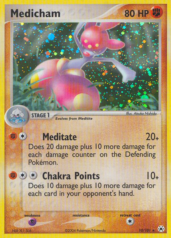 Medicham - Hidden Legends - #10 - Pokemon TCG card