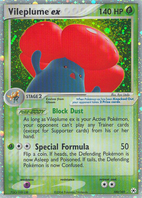 Vileplume ex - Hidden Legends - #100 - Pokemon TCG card