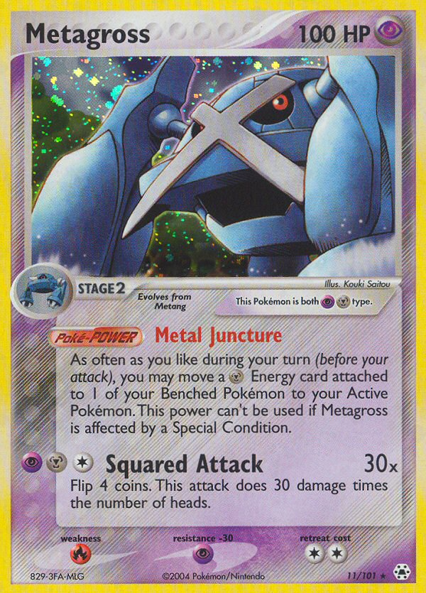 Metagross - Hidden Legends - #11 - Pokemon TCG card