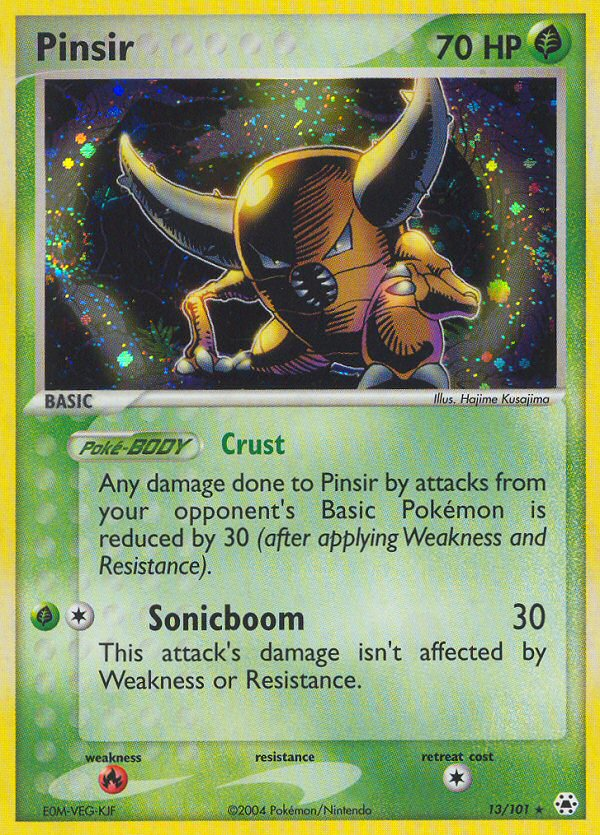 Pinsir - Hidden Legends - #13 - Pokemon TCG card