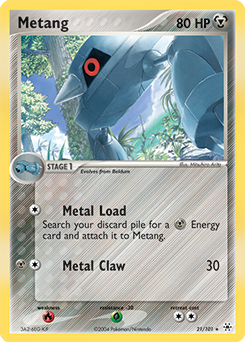 Metang - Hidden Legends - #21 - Pokemon TCG card