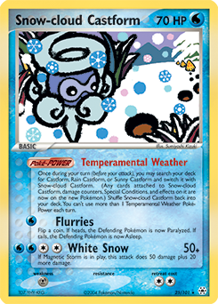 Snow-cloud Castform - Hidden Legends - #25 - Pokemon TCG card