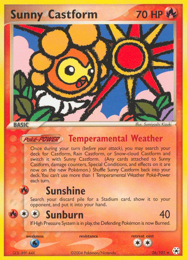 Sunny Castform - Hidden Legends - #26 - Pokemon TCG card