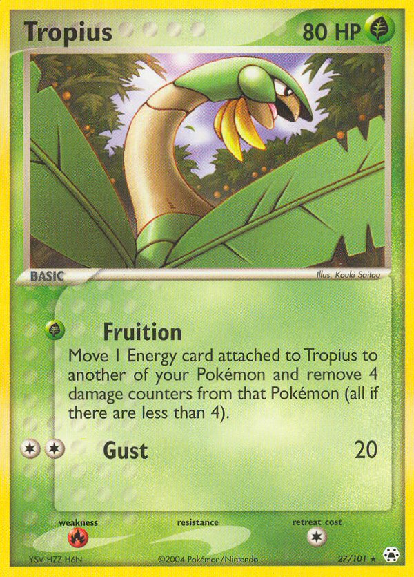 Tropius - Hidden Legends - #27 - Pokemon TCG card