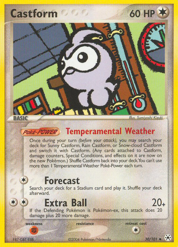 Castform - Hidden Legends - #30 - Pokemon TCG card