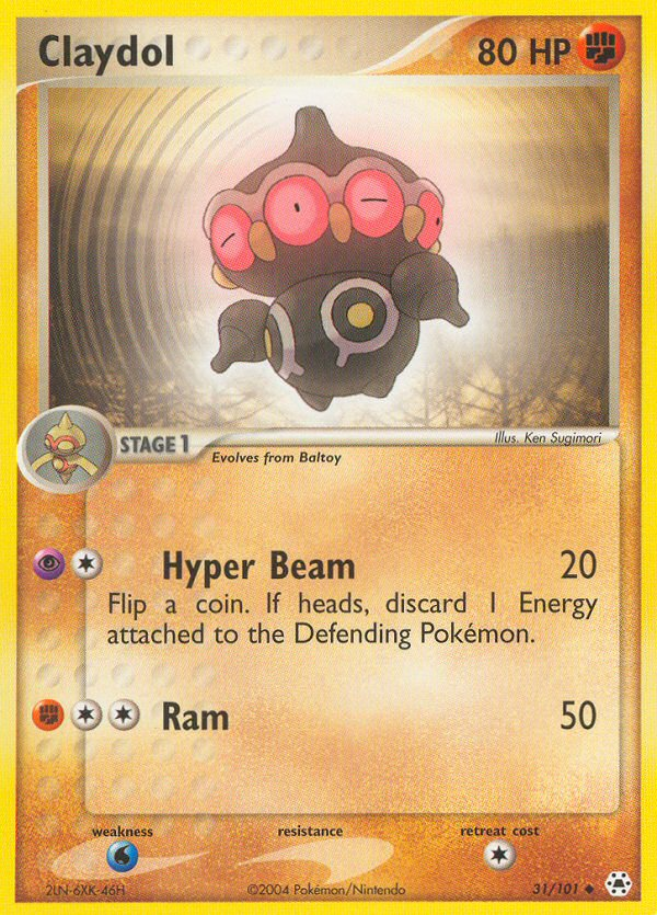 Claydol - Hidden Legends - #31 - Pokemon TCG card