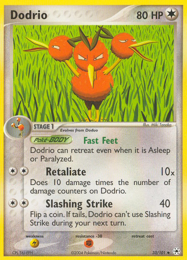 Dodrio - Hidden Legends - #33 - Pokemon TCG card