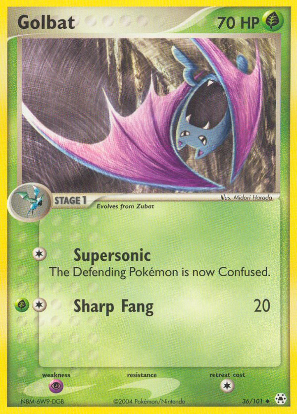 Golbat - Hidden Legends - #36 - Pokemon TCG card