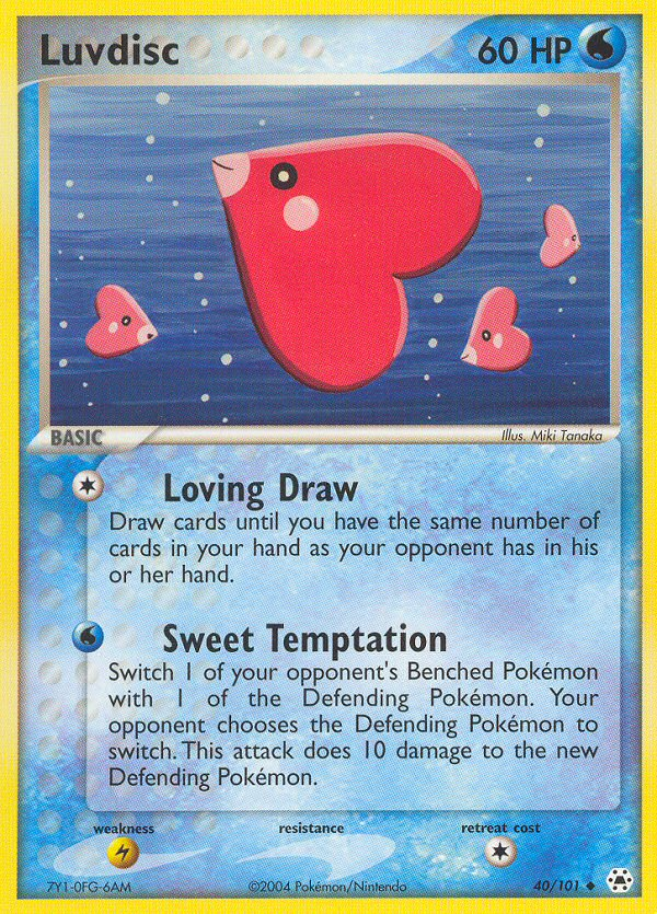 Luvdisc - Hidden Legends - #40 - Pokemon TCG card