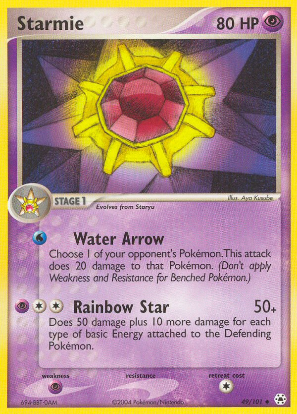 Starmie - Hidden Legends - #49 - Pokemon TCG card