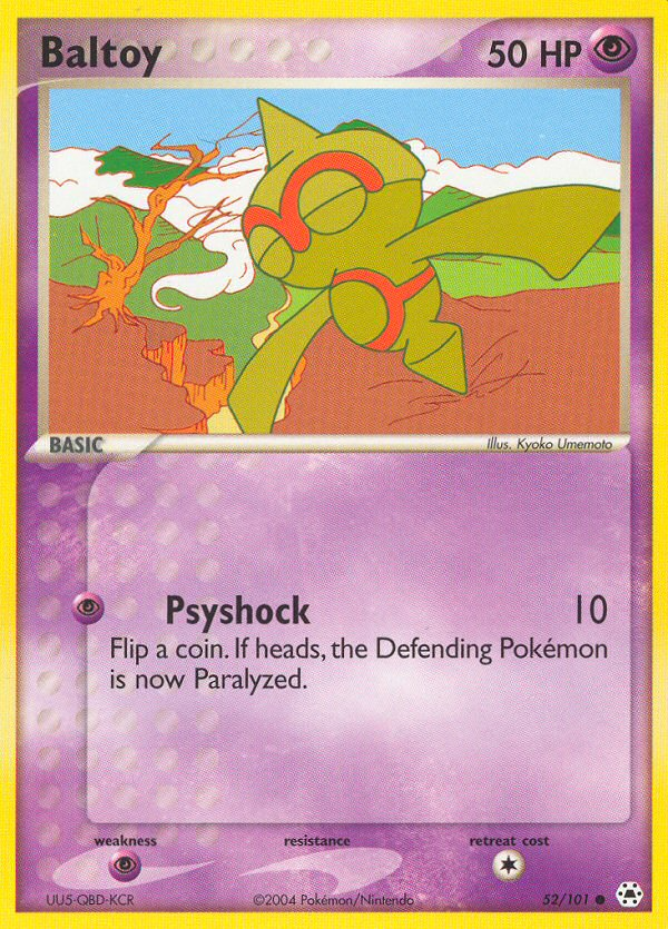 Baltoy - Hidden Legends - #52 - Pokemon TCG card
