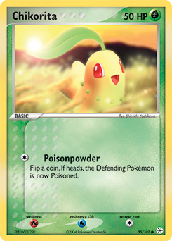 Chikorita #55 Chikorita - Hidden Legends - #55 - Pokemon TCG card