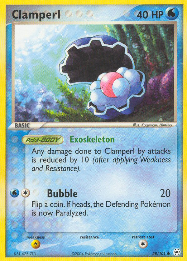 Clamperl - Hidden Legends - #58 - Pokemon TCG card