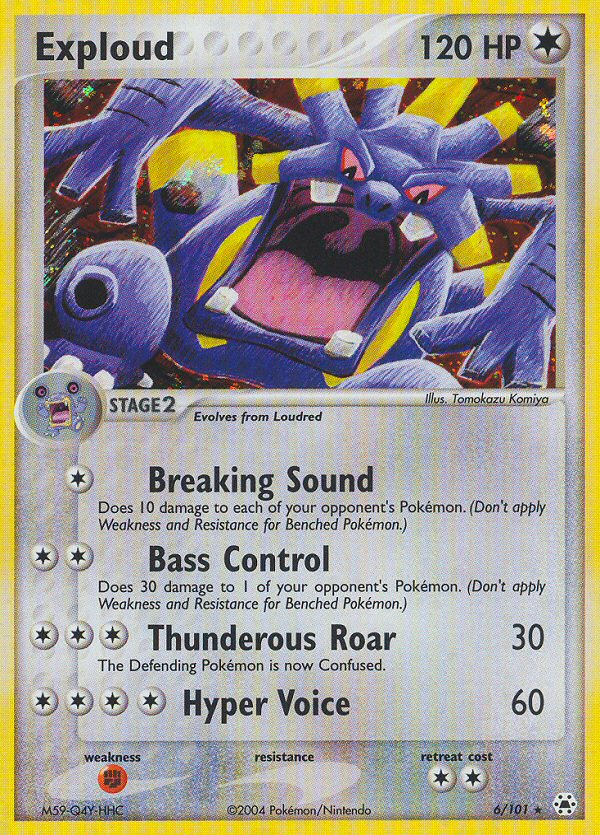 Exploud - Hidden Legends - #6 - Pokemon TCG card