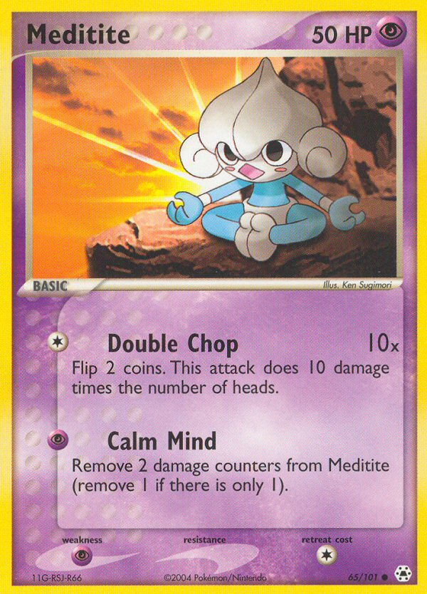 Meditite - Hidden Legends - #65 - Pokemon TCG card